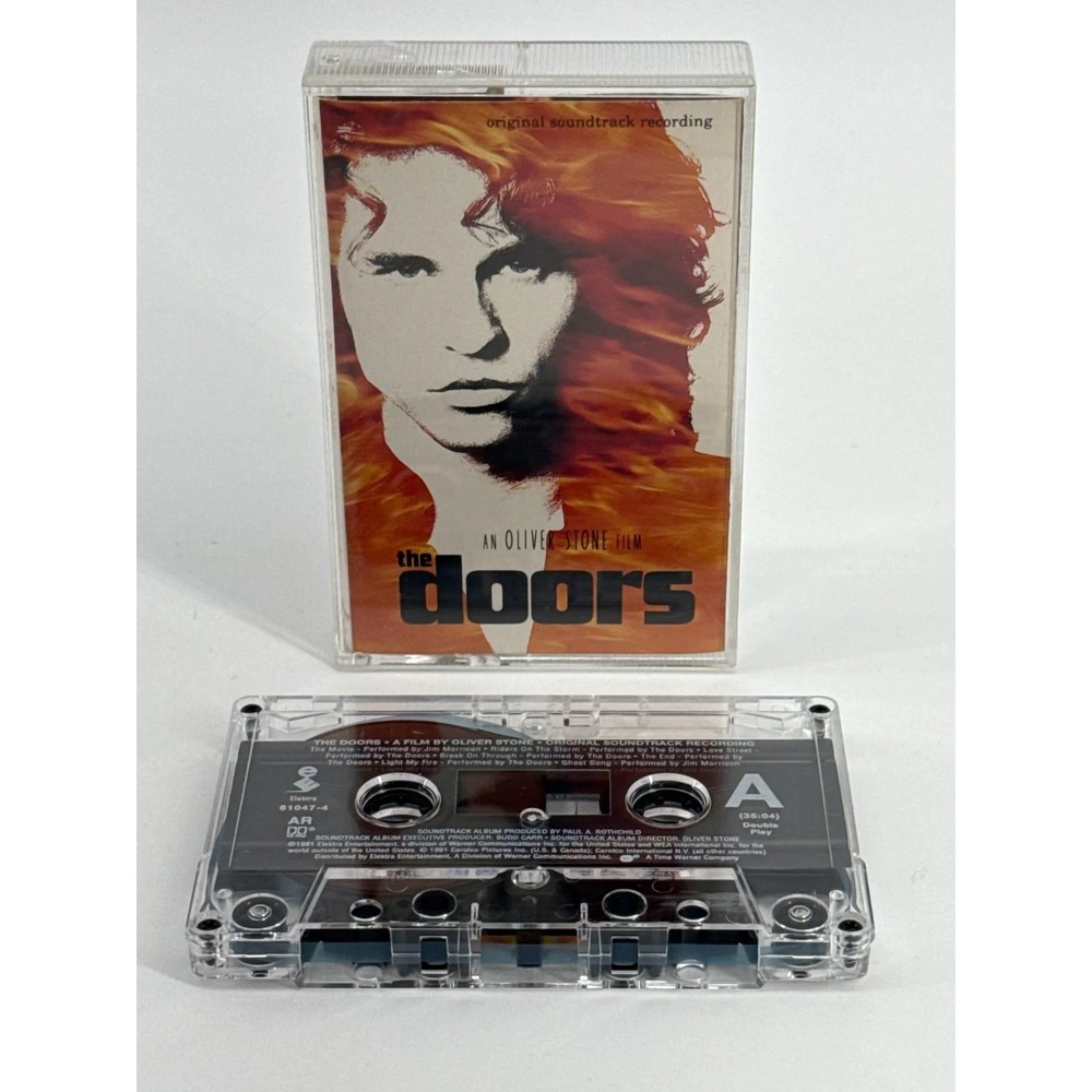 The Doors Movie Soundtrack Cassette Tape 1991 Elektra 61047-4 Jim Morrison VG